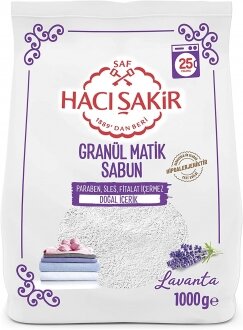 Hacı Şakir Granül Matik Lavanta Toz Çamaşır Deterjanı 1 kg Deterjan kullananlar yorumlar